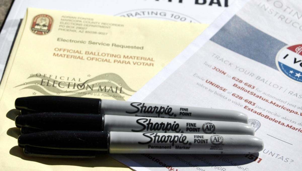 sharpies on ballot in maricopa county arizona