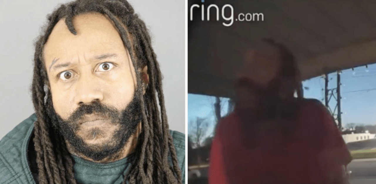 blm supporter mugshot with ring video