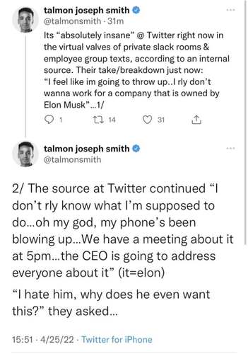 liberal twitter employees reaction to musk ceo 1