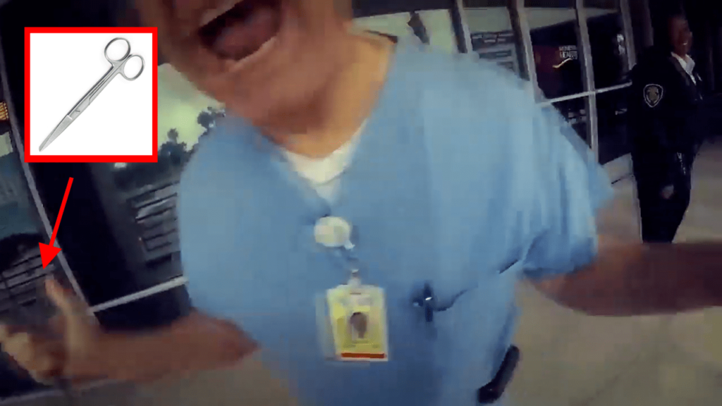 abortion doctor pulls out scissors