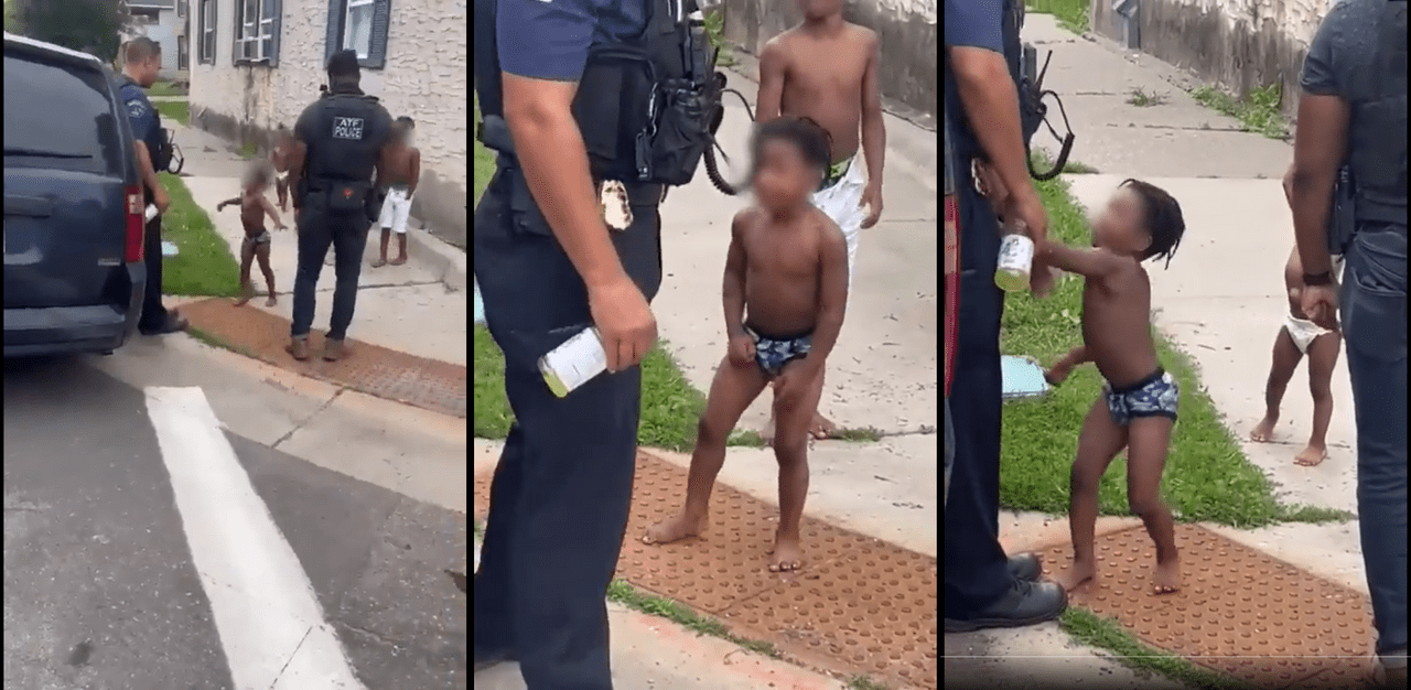 small child attacks police officers in minnesota