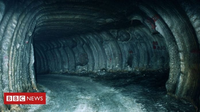 underground cavern for oil storage